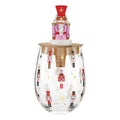 Nutcracker Wine Glass & Bottle Stopper Set