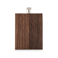 Rustic Wood Wrapped Stainless Steel Flask