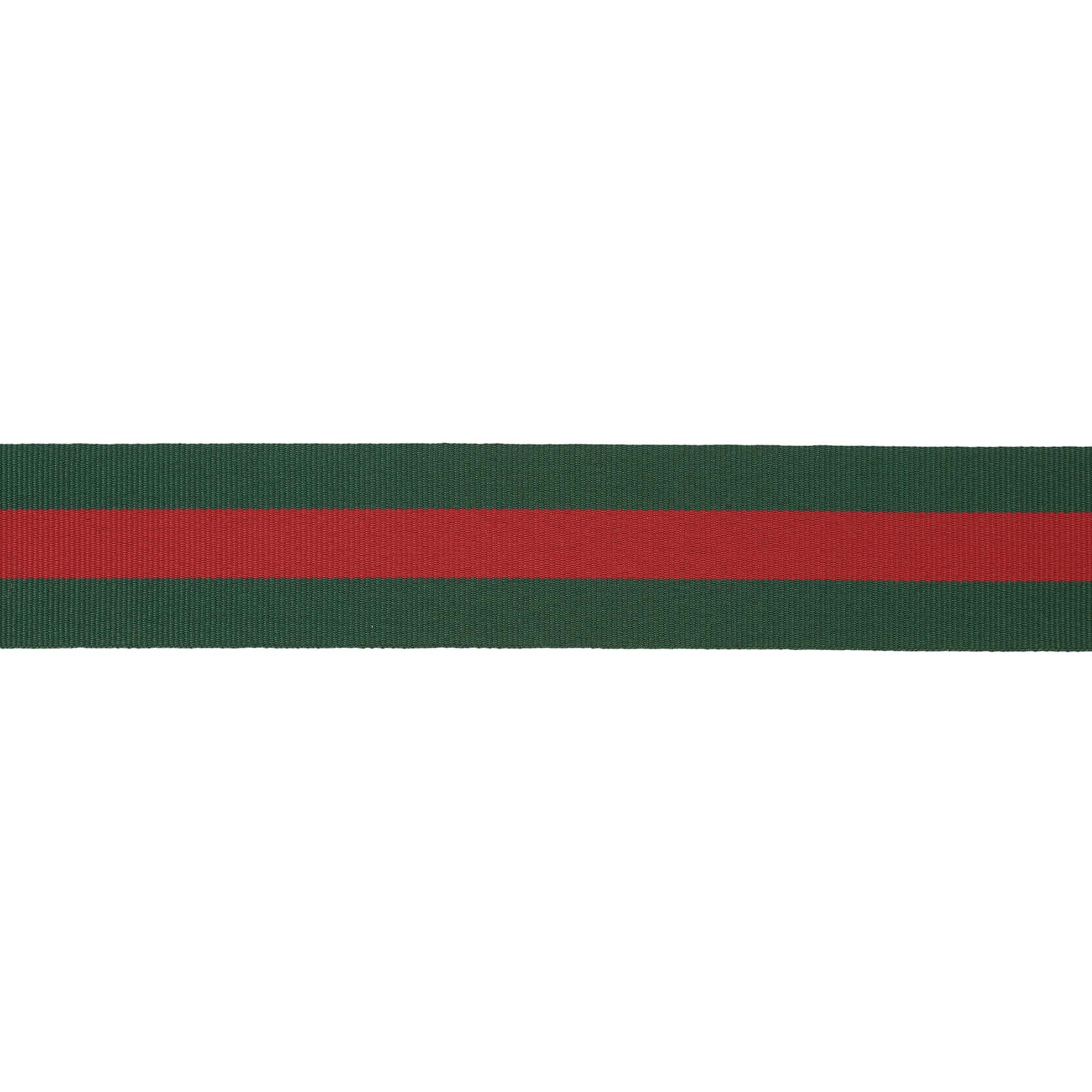 1 1/2" Green Red Striped Ribbon | 10 Yard Roll