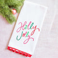 Tea Towel Holly Jolly