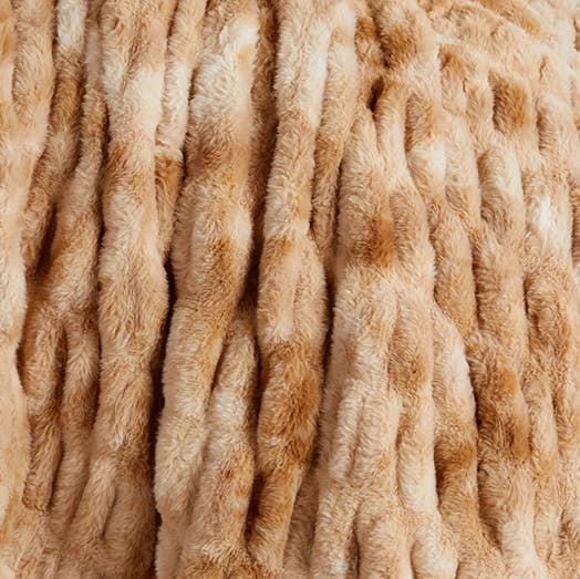 Luxury Heavyweight Ruched Throw Blankets 50" x 60" : Summer Sand