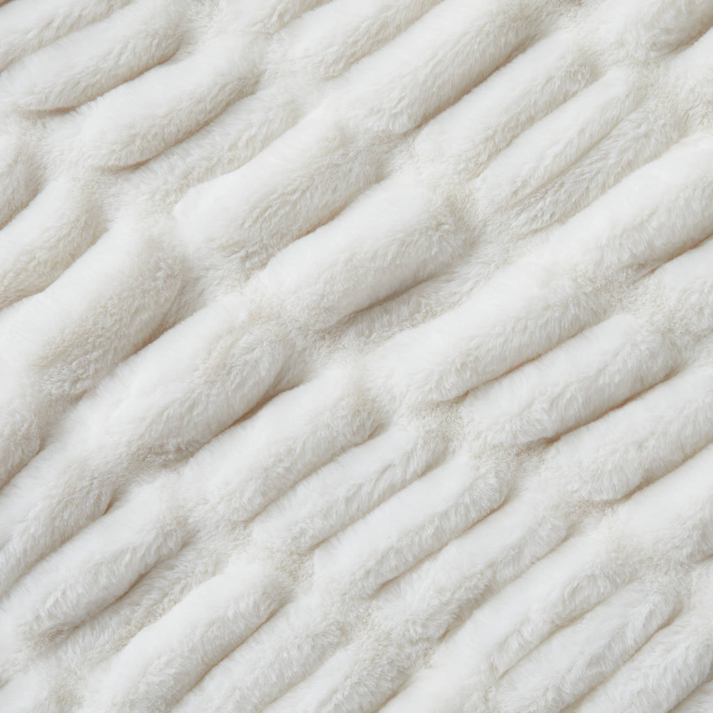 Luxury Heavyweight Ruched Throw Blankets 50" x 60" : Summer Sand