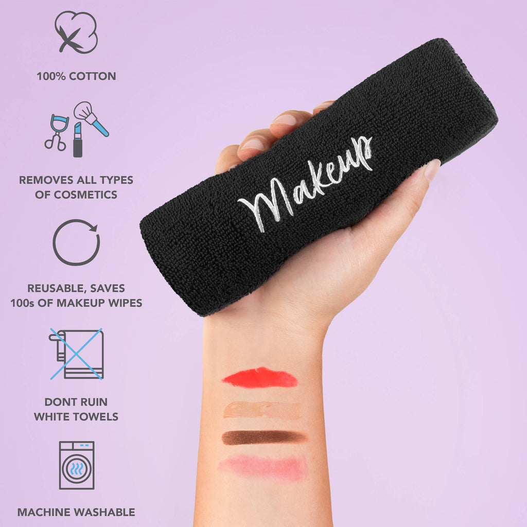 Black Makeup Washcloth