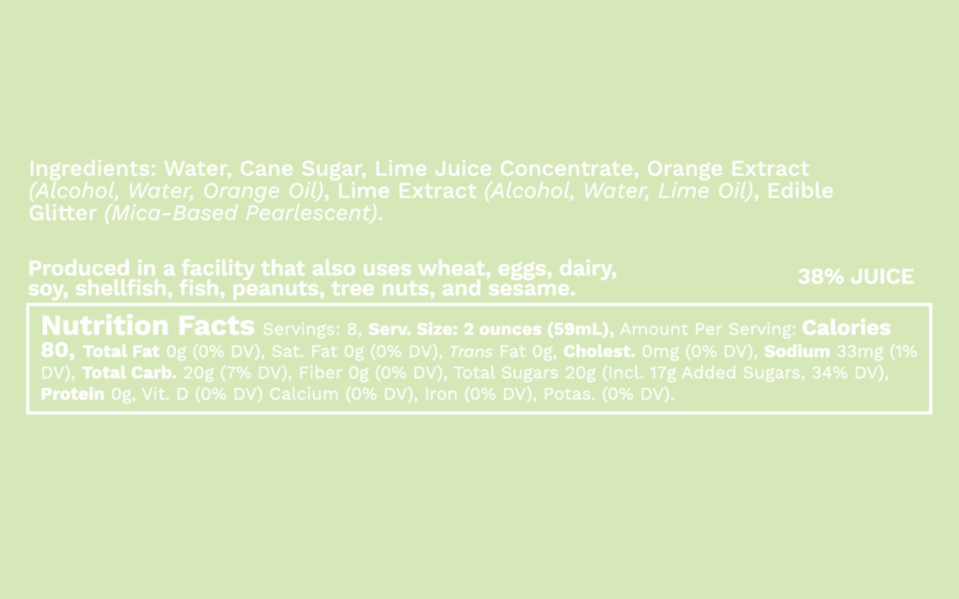 Glitter Margarita Mixer, 16 fl oz