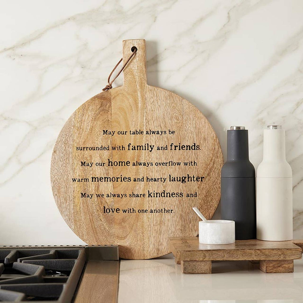 Face to Face Round Charcuterie Board - May Our Table: Material