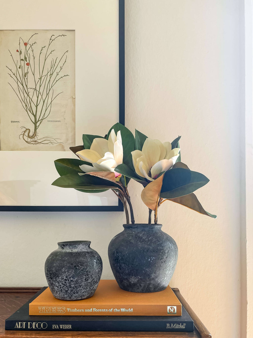 Athena Vintage-Style Ceramic Vase, High-End Home Accent: Large
