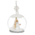 Snowman w/Tree Ball Ornament-4"H