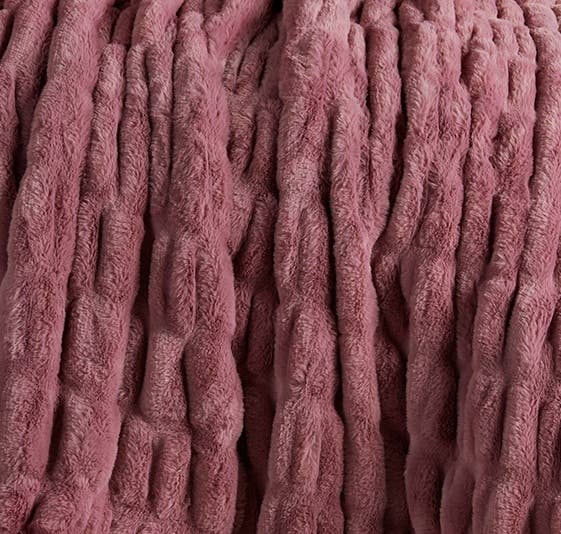 Luxury Heavyweight Ruched Throw Blankets 50" x 60" : Dark Forest