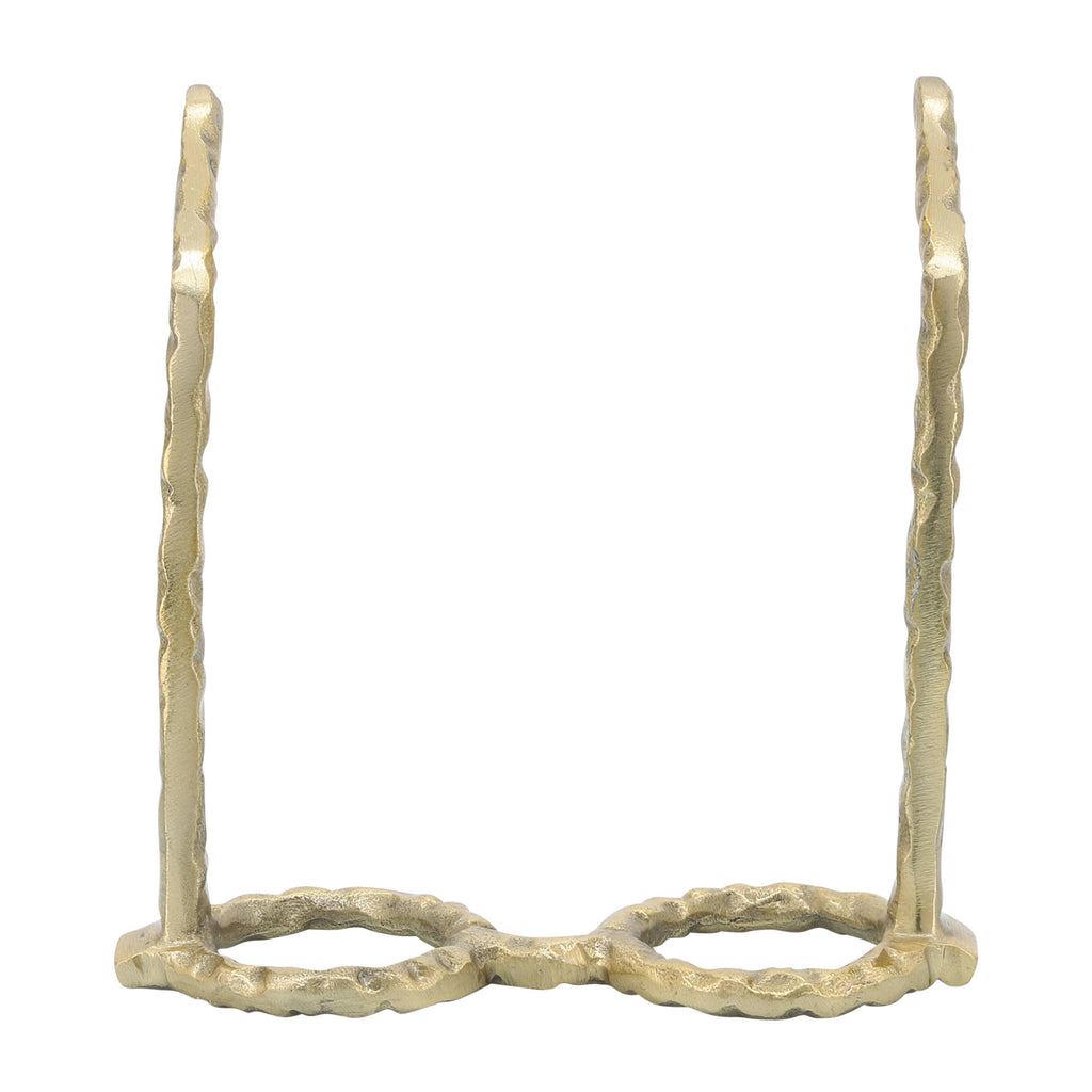 Metal Abstract Eyeglasses Sculpture Home Decor - Gold