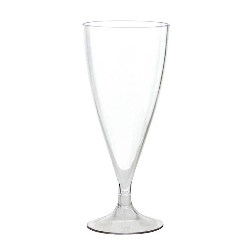 Acrylic Champagne in Bottle + Glasses - Cake and Champagne: Bottle: 11.5" H x 3.25" Dia ,  Wine Glass: 6" H ,  6oz