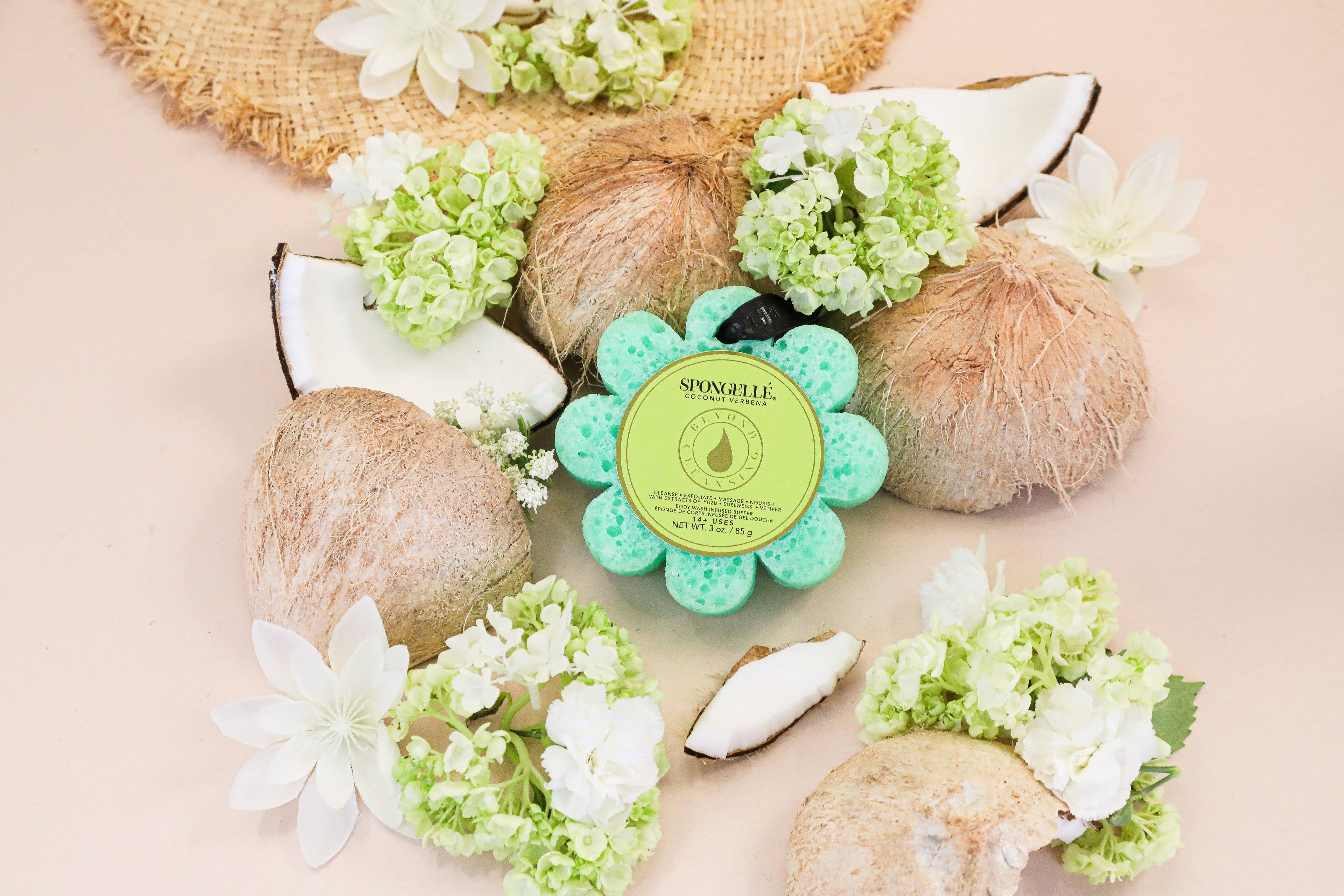 Coconut Verbena Wild Flower | Soap Sponge | Soap Buffer