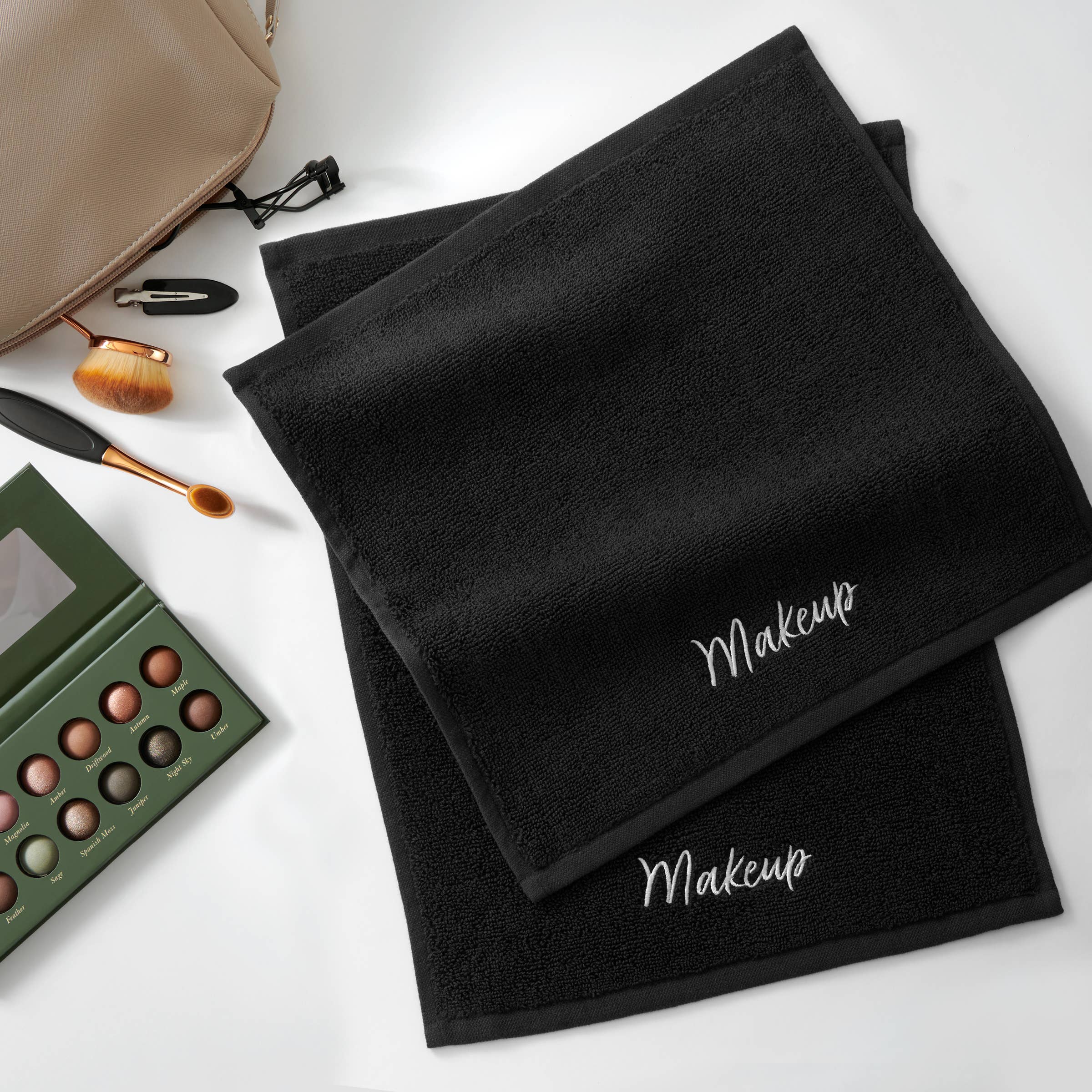 Black Makeup Washcloth