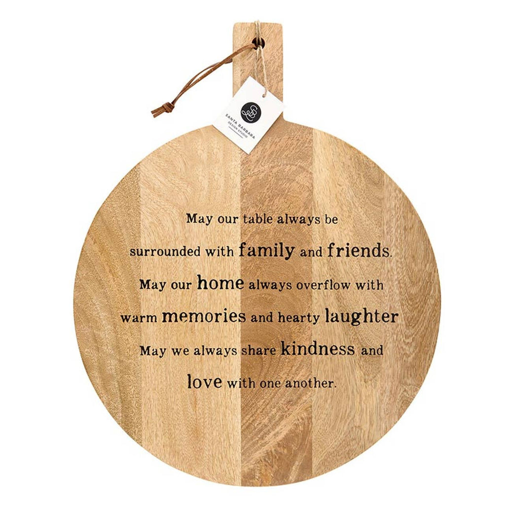 Face to Face Round Charcuterie Board - May Our Table: Material