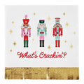 Foil Fringe Beverage Napkins - What's Crackin'? - 20ct