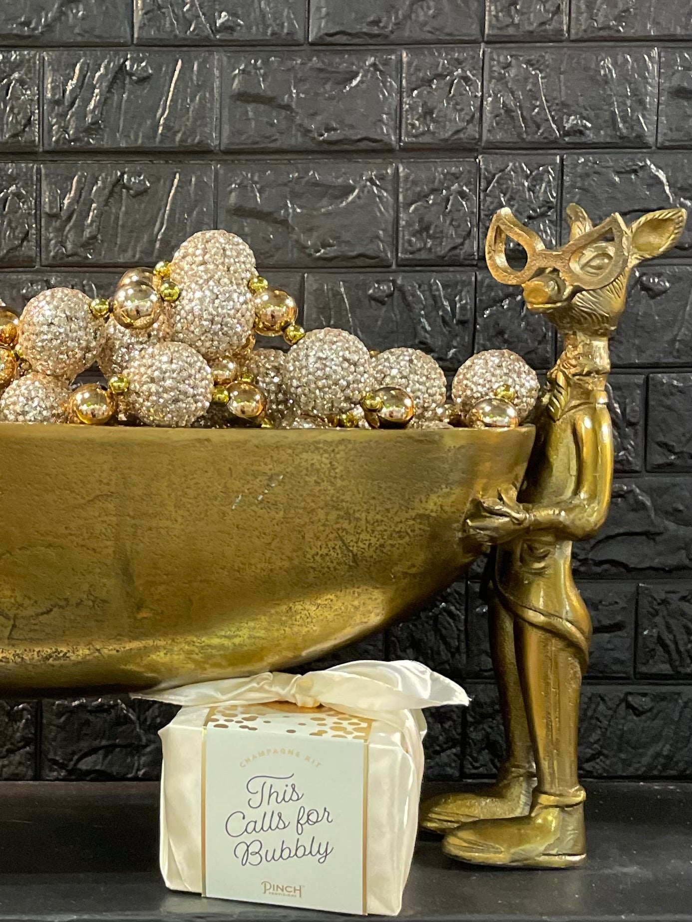 6' Glittered Ball Garland