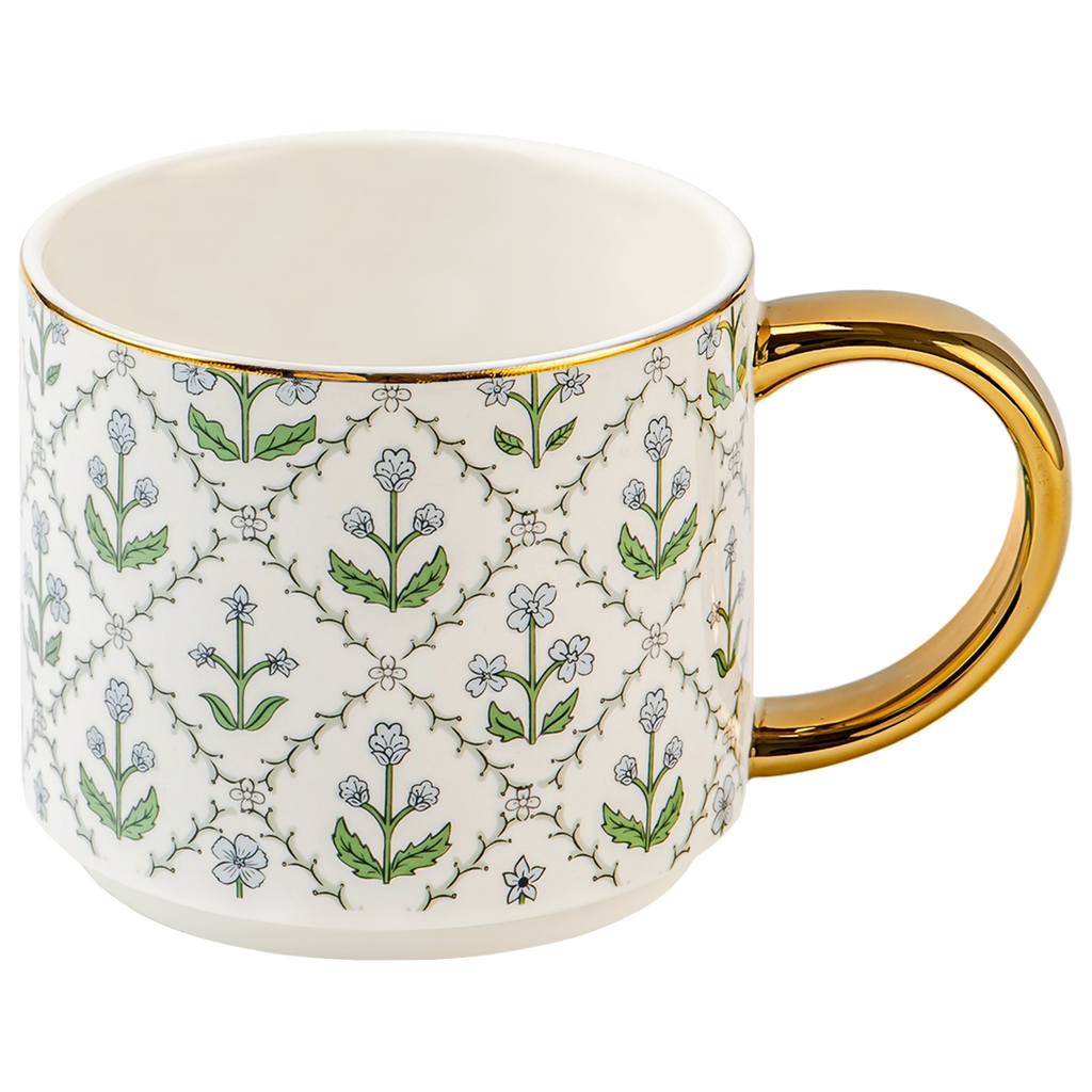 Floral Quilt Coffee Mug