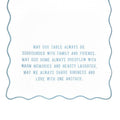 Face to Face Overlock Table Runner - May Our Table: 72" L x 18" W