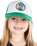 Kids Foam Trucker: Smiley W/ Lightning  - Green/White