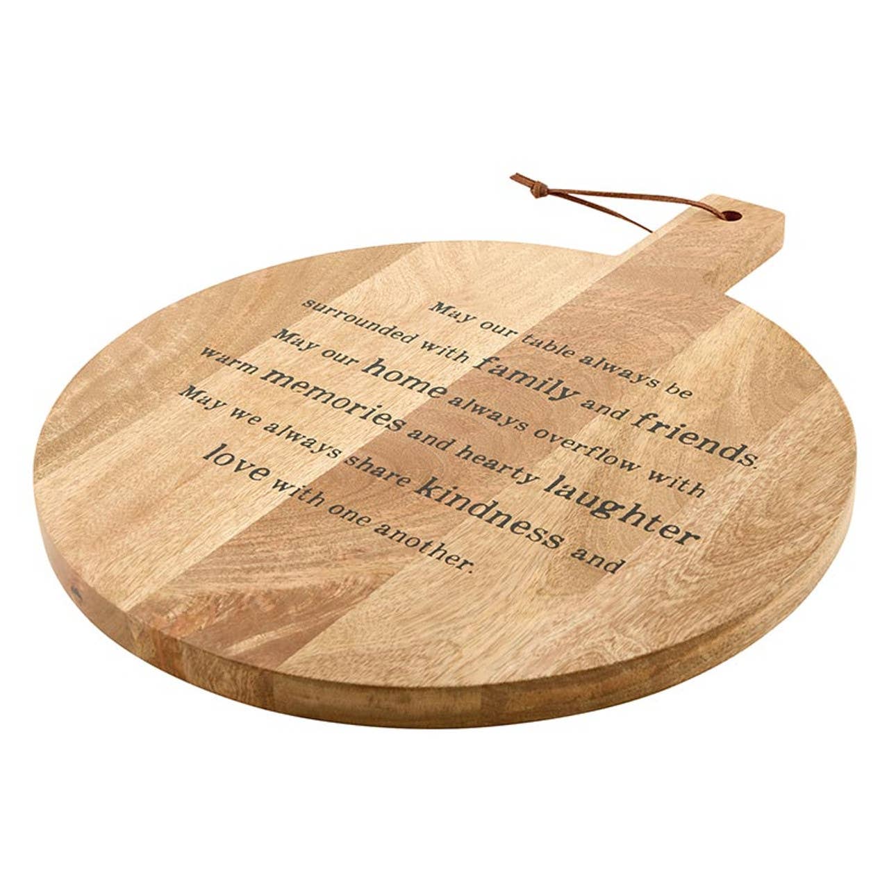 Face to Face Round Charcuterie Board - May Our Table: Material