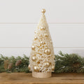 Champagne Bottle Brush Tree With Gold Balls, Lg (PC)