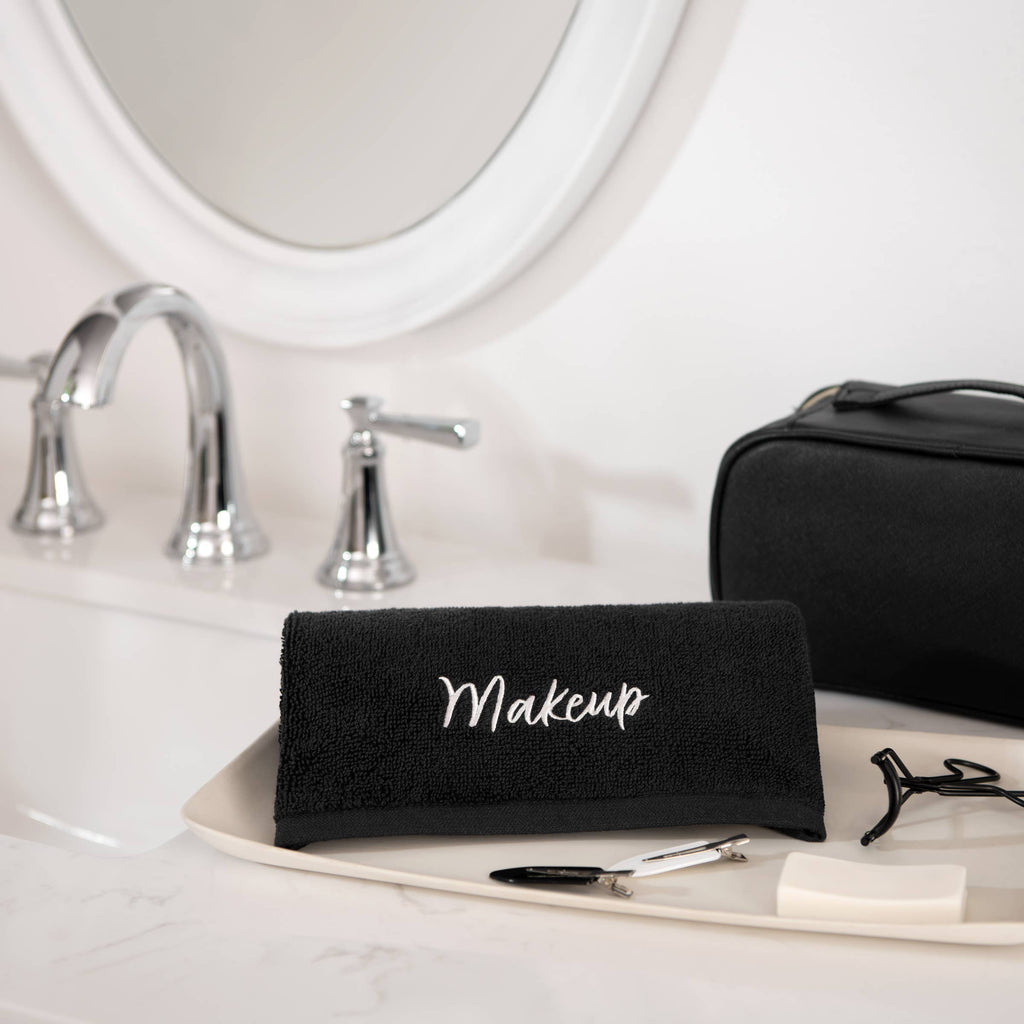 Black Makeup Washcloth