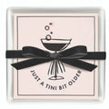 Ceramic Napkin Tray + Napkins - Just A Tini Bit Older: 5.75" SQ x 1.25" D, Napkin: 5" SQ
