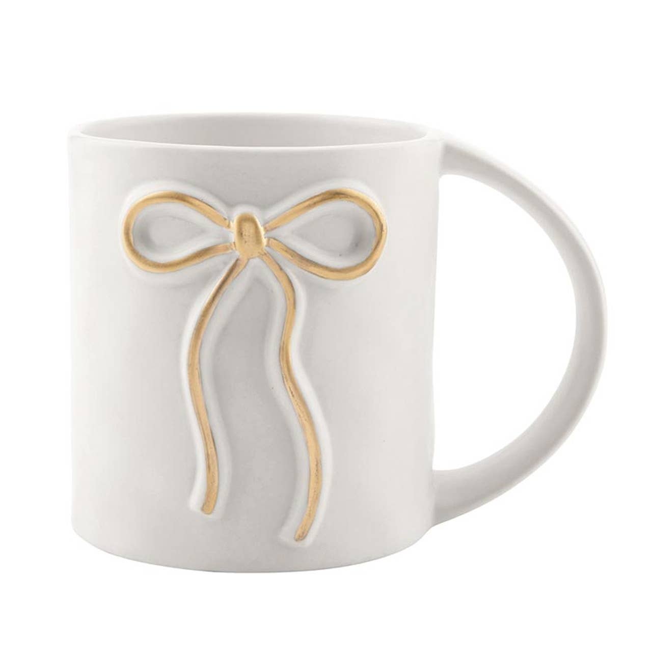 Wide Handle Bow Mug - Gold: Material