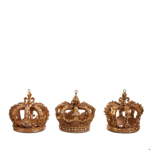 3.5 Gold Crown Ornament