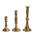 11 Antique Gold Candle Sticks