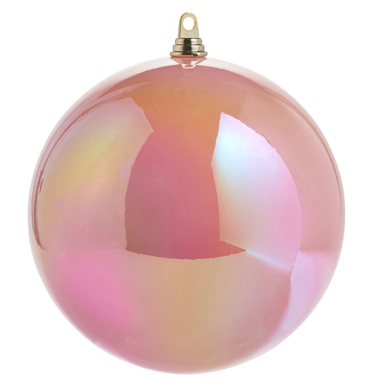 10 Iridescent Pink Ball Ornament