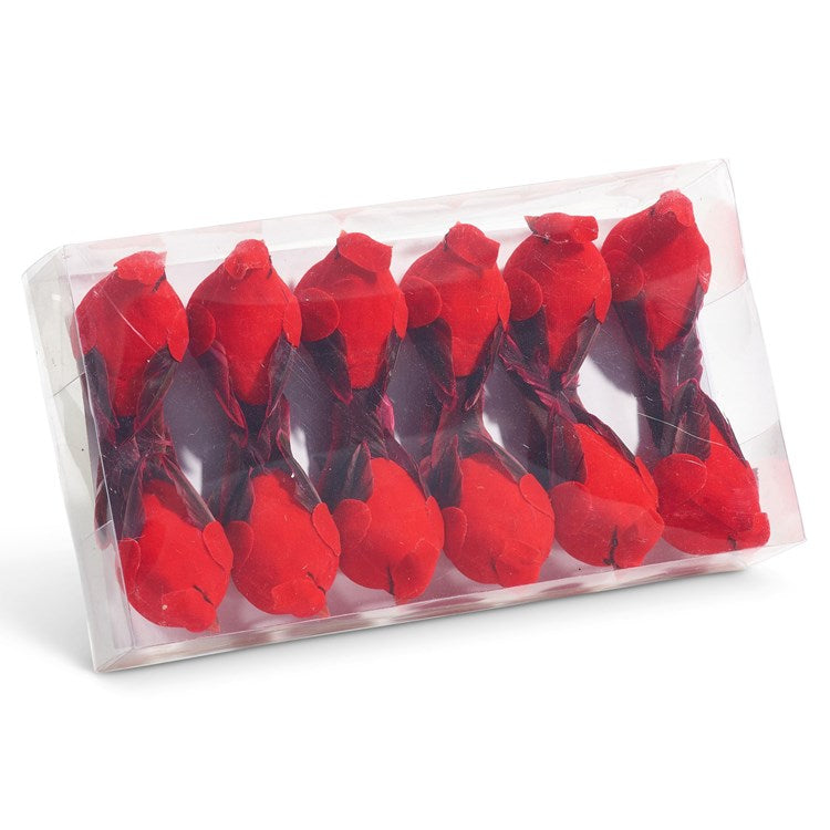 4 Box of Clip-On Cardinal Ornaments